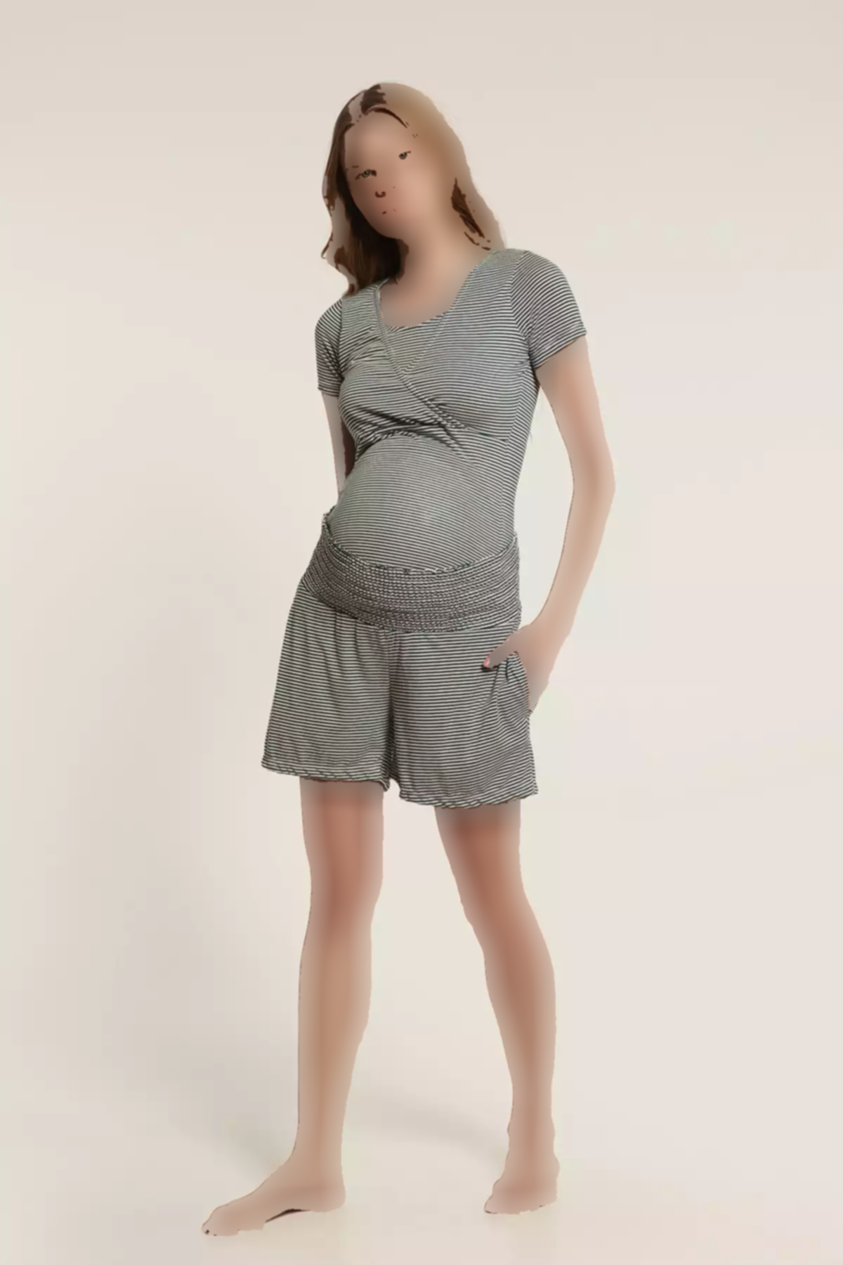 ست مالیا شیردهی شورت دار برند Lyn Mama کد 1753850466