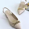 کفش عروسکی سگک دار کرمی برند inizio کد 1753715475
