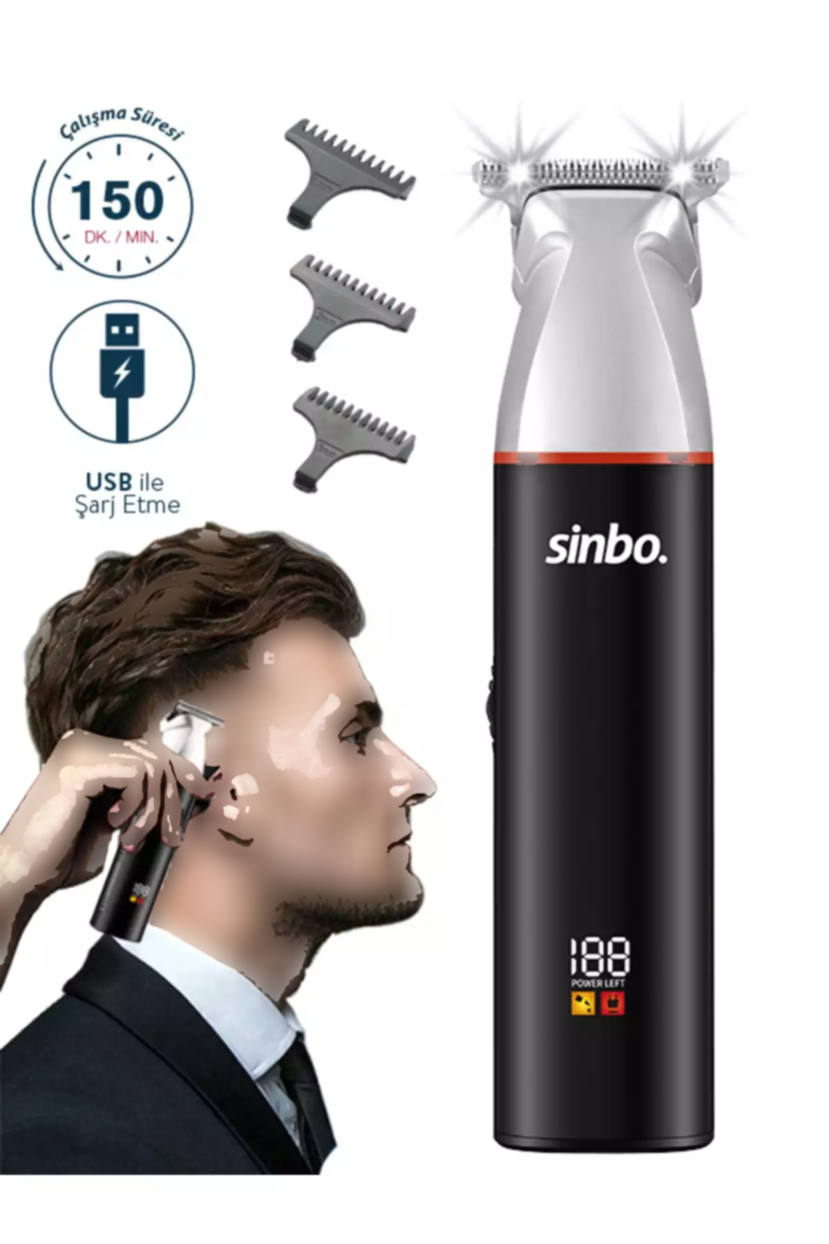 دستگاه ریش برش سر/مو برند Sinbo کد 1752516376