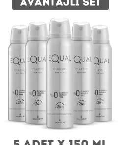 دئودورانت کلاسیک 150میلی لیتر 5عدد x مردانه برند Equal کد 1753396867