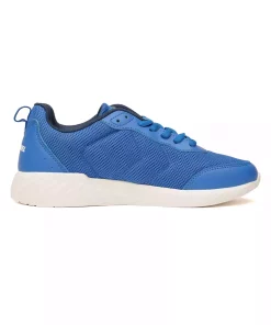 کفش اسپرت اسنیکر آبی & زری برند hummel کد 1753405931