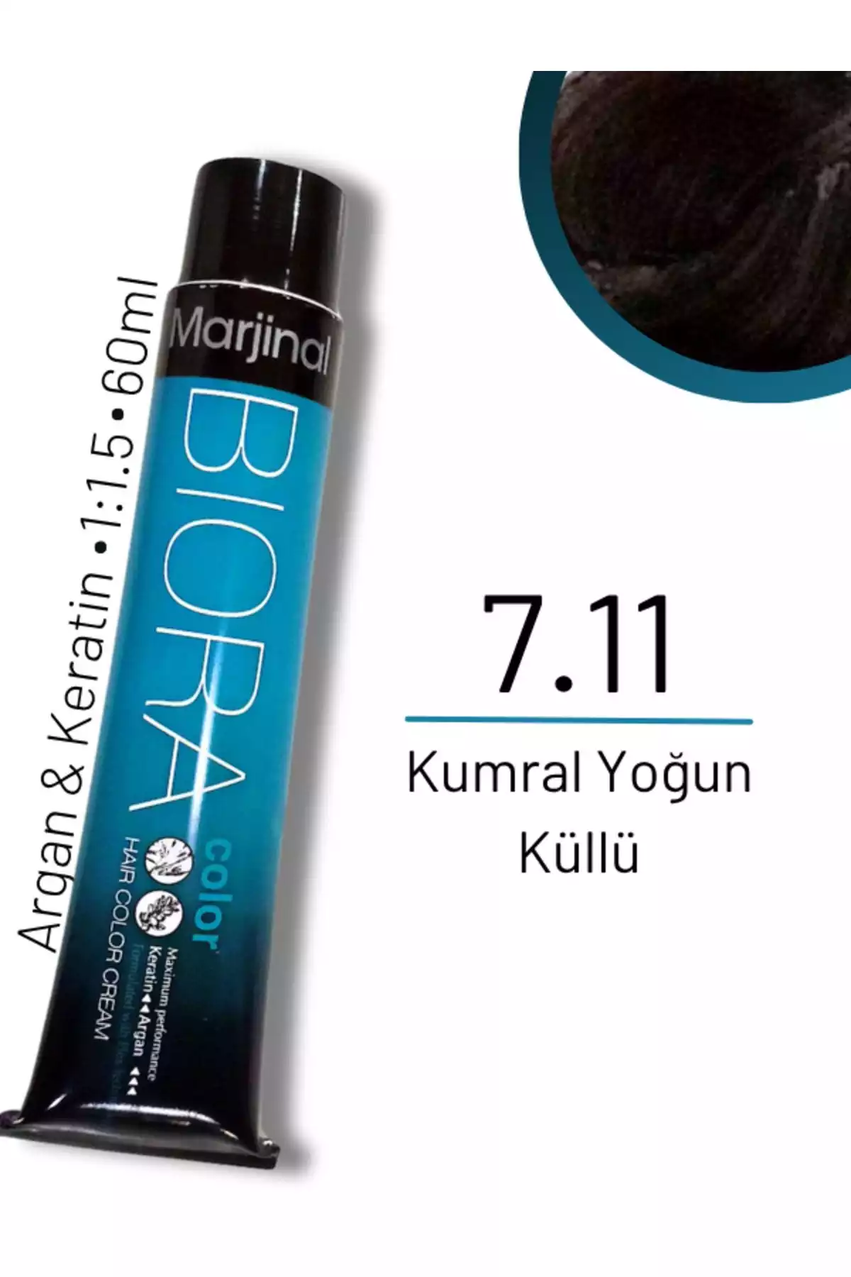 رنگ مو 7.11بلوطی بیور برند Marjinal کد 1753687333