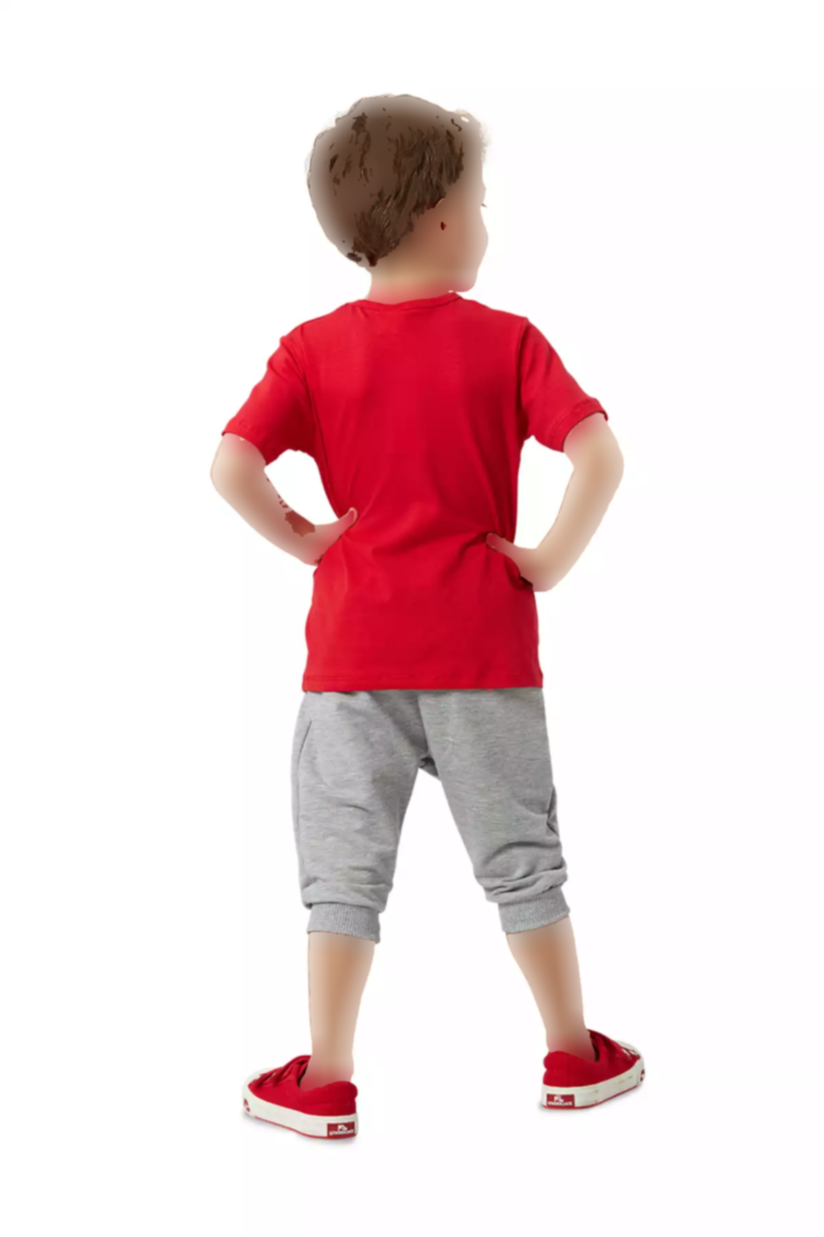 ست شلوارک تیشرت کشی پسرانه خنده برند Denokids کد 1753833071