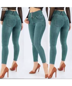 جین لایکرا دور کمر بلند شلوار 90cm برند JANES کد 1753549929