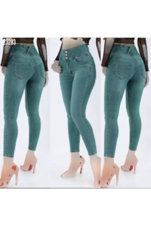 جین لایکرا دور کمر بلند شلوار 90cm برند JANES کد 1753549929