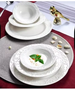 سرویس غذاخوری چینی 24تکه 6نفره برند decovien کد 1753907591