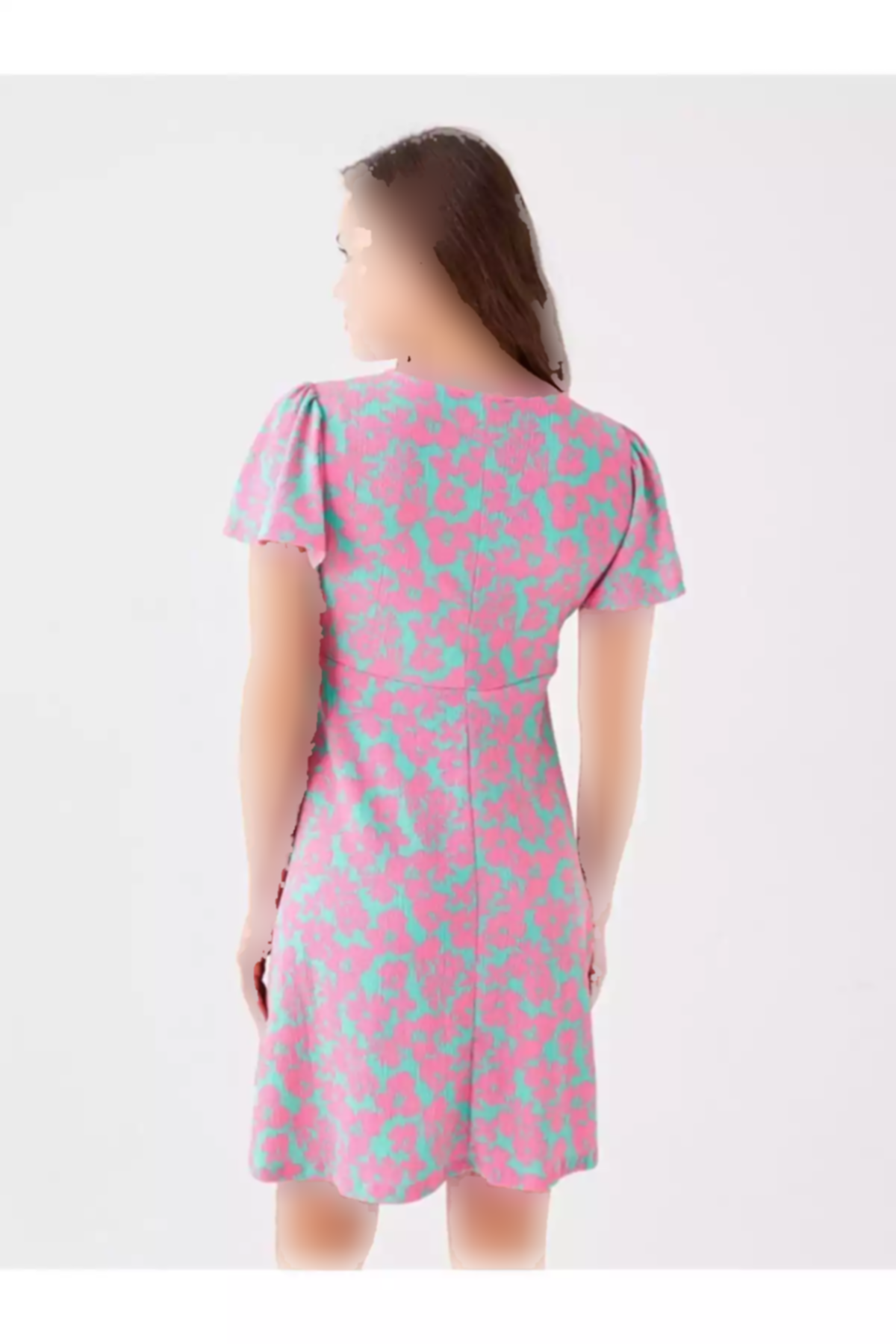 پیراهن آستین کوتاه گلدار یقه هفت LC Waikiki بارداری برند LC Waikiki کد 1752545464