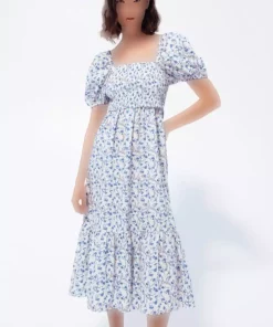 پیراهن شیردهی پنبه ای پوپلین برند H&M کد 1752543667