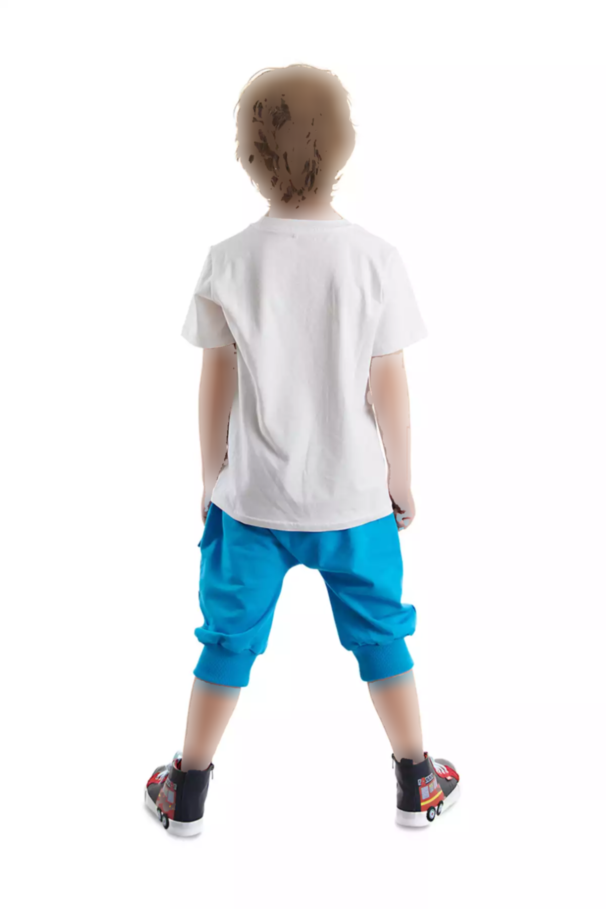 ست شلوارک تیشرت کشی تابستانی پسرانه کامیون هیولا برند Denokids کد 1753833063