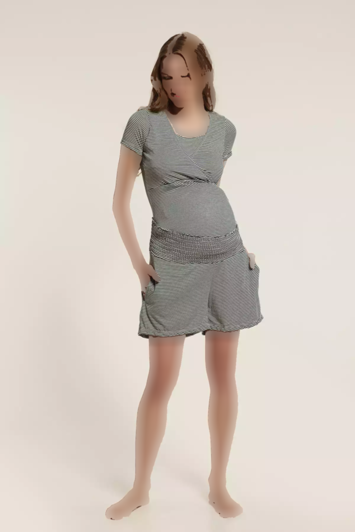 ست مالیا شیردهی شورت دار برند Lyn Mama کد 1753850466