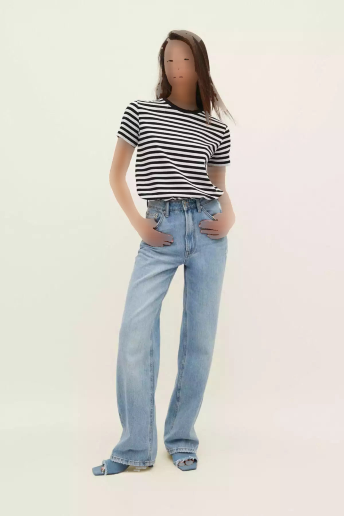 تیشرت آستین کوتاه راهراه برند Stradivarius کد 1753357406