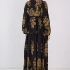 پیراهن طرحدار طلایی مشکی برند Bigdart کد 1753600994