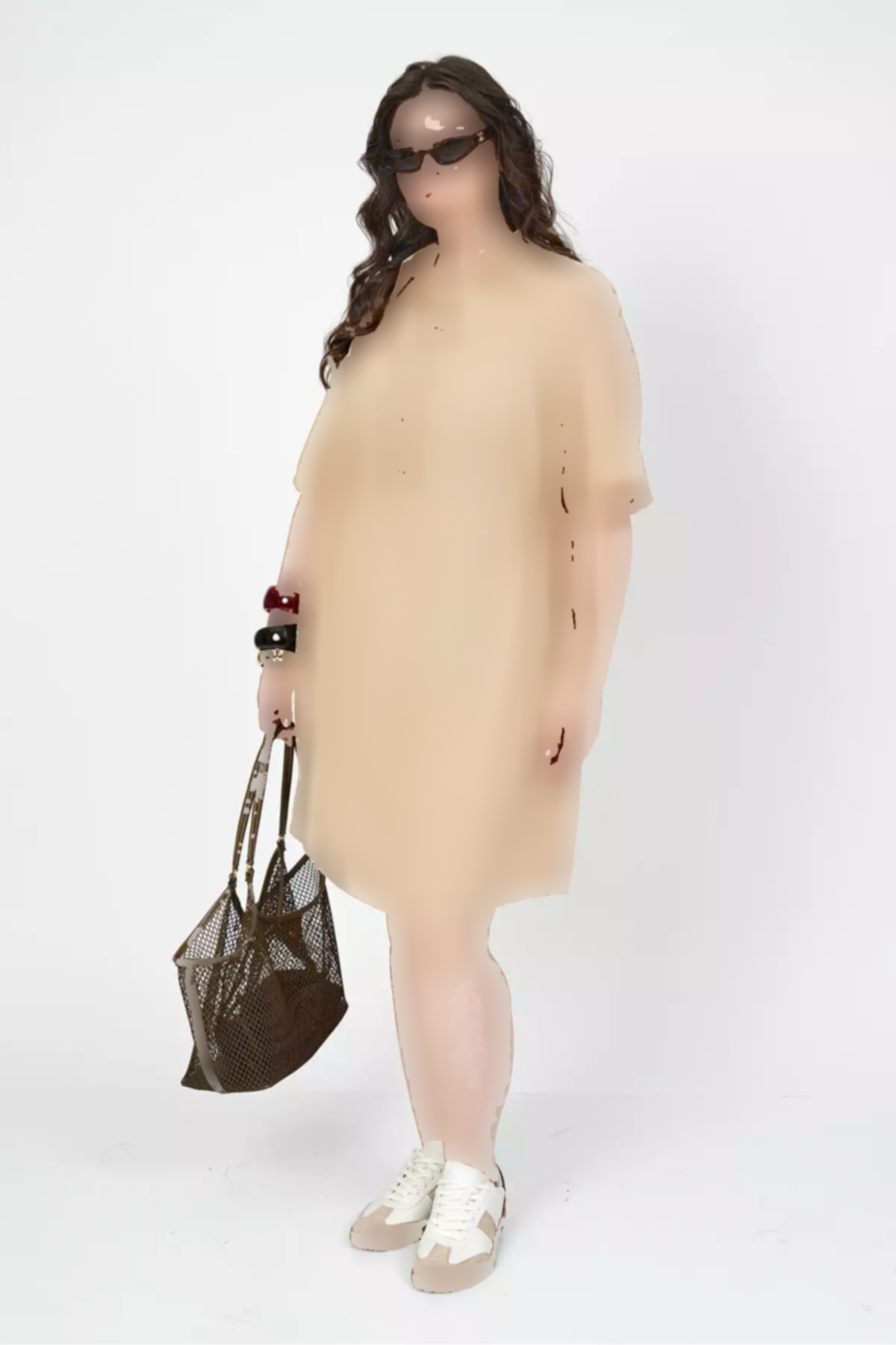 پیراهن کتان بامبو یقه دار برند Büyük Moda کد 1753846924