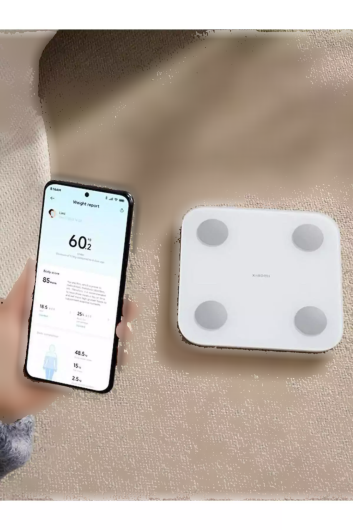 بادی سنج هوشمند 400روغنی مقیاس ترکیب بندی برند Xiaomi کد 1753790053