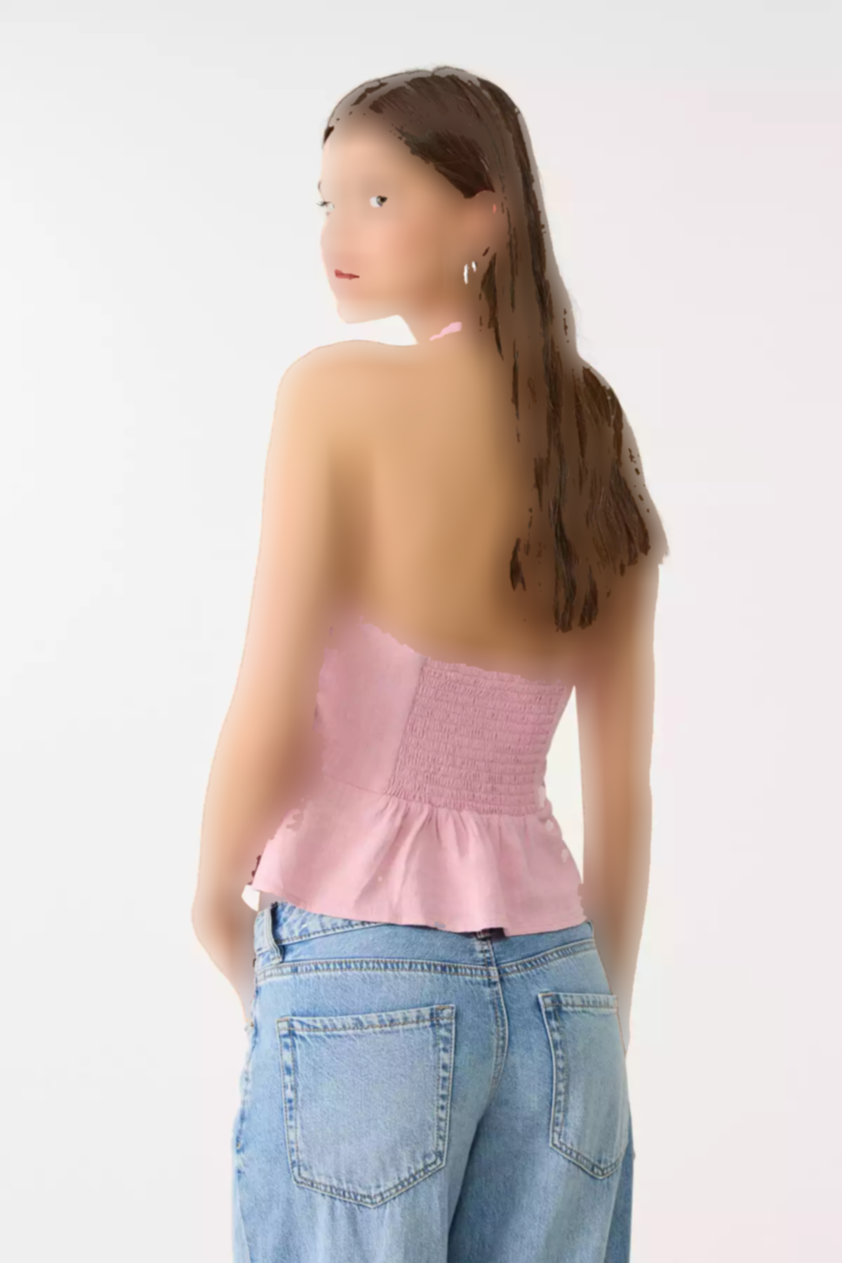 بالا دکمهدار ملافه برند Stradivarius کد 1753737131