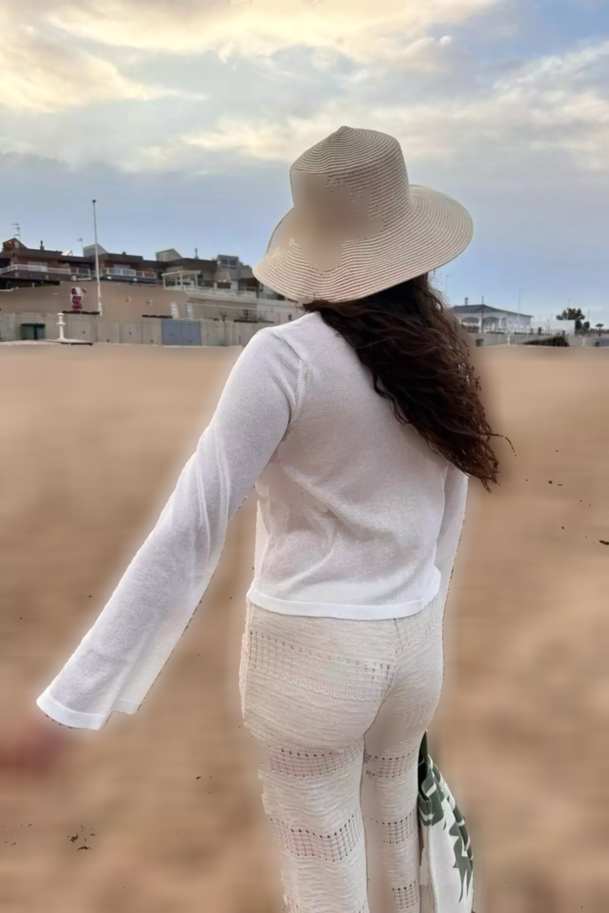 بلوز بافتنی از جلو بسته شدنی سفید استاندارد زنانه برند CHUBA کد 1753696273