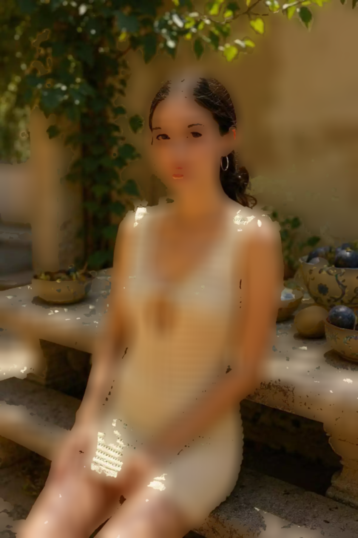 رو مایوای بافتنی کوچک طرح بندار بدون آستین وانیلی زنانه برند CHUBA کد 1753690989