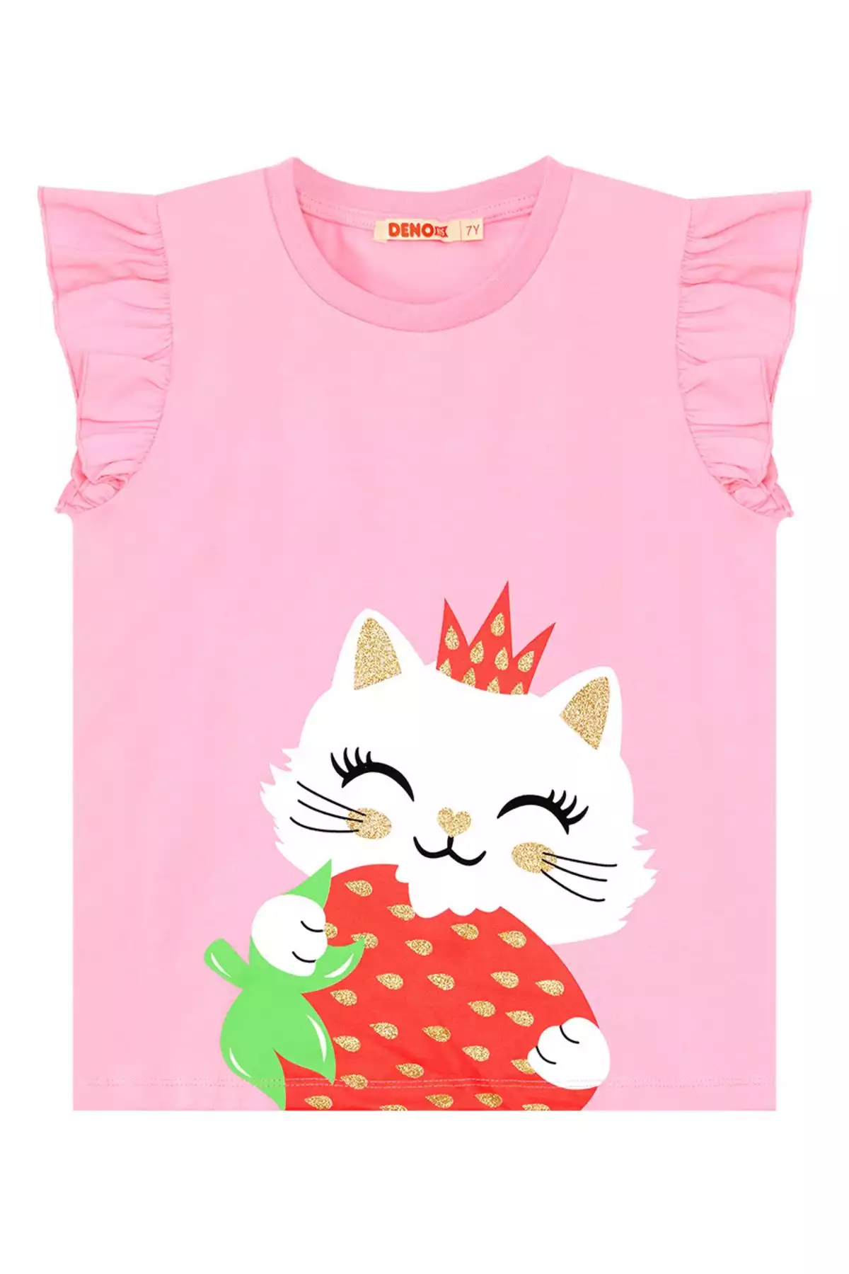 ست تایت تیشرت چیندار تابستانی دخترانه برند Denokids کد 1753832472