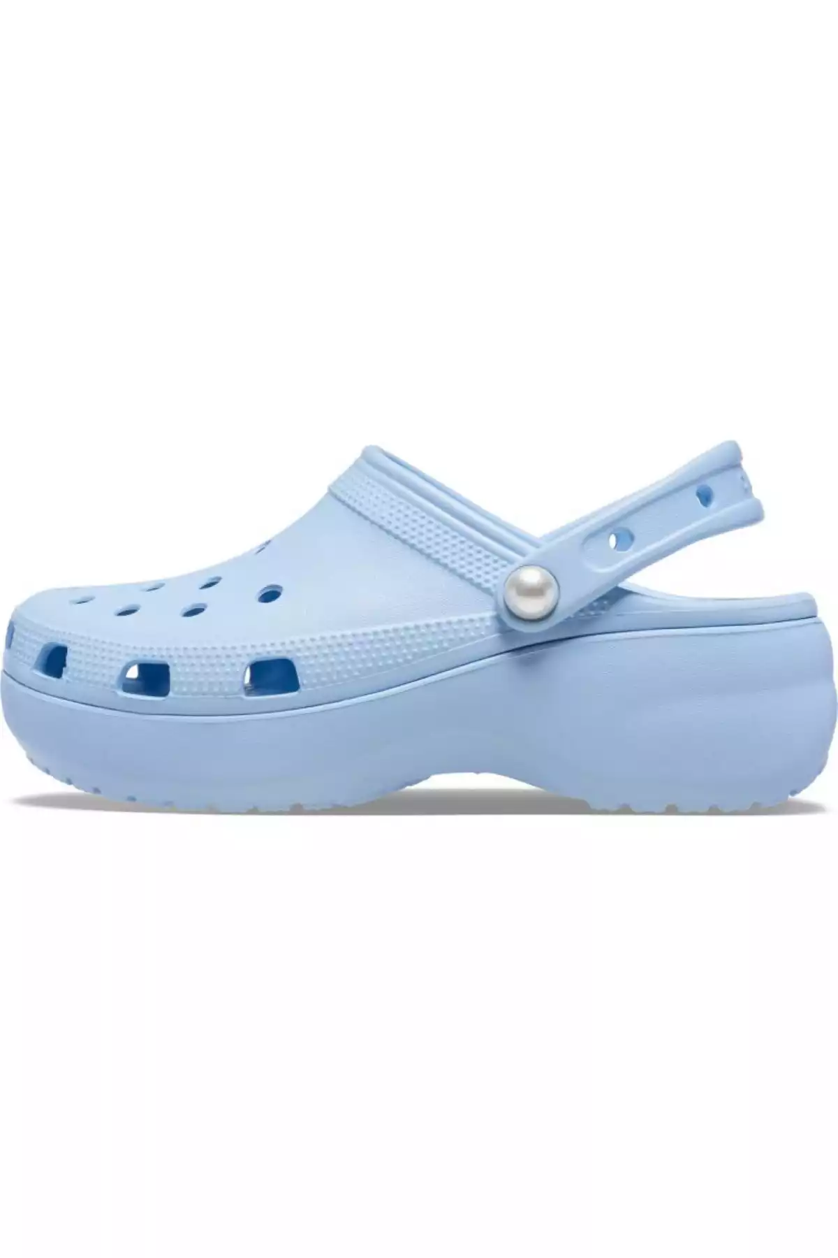 دمپایی کلاسیک مروارید پلتفرم آبی زنانه برند Crocs کد 1753479063
