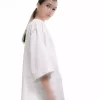 کیمونو قالب جیب دار کتان راهراه گشاد برند Koton کد 1752768791