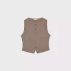 تاپ دکمهدار بافتنی برند Stradivarius کد 1753349475