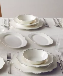 سرویس غذاخوری چینی 6نفره 27تکه نقره ای والنسیا برند English Home کد 1753884191