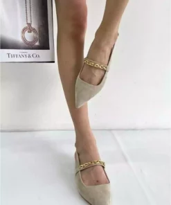 کفش عروسکی جیر روشن بژ برند inizio کد 1753713670