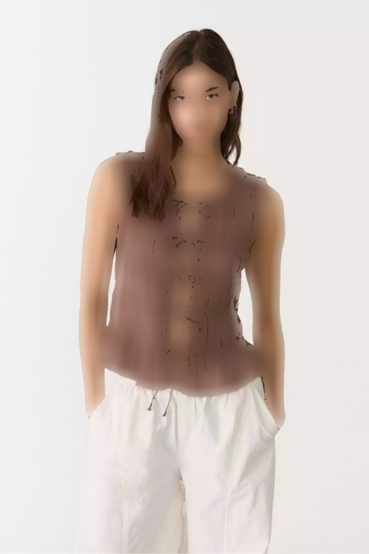 تاپ بند دار چیندار برند Stradivarius کد 1753737069