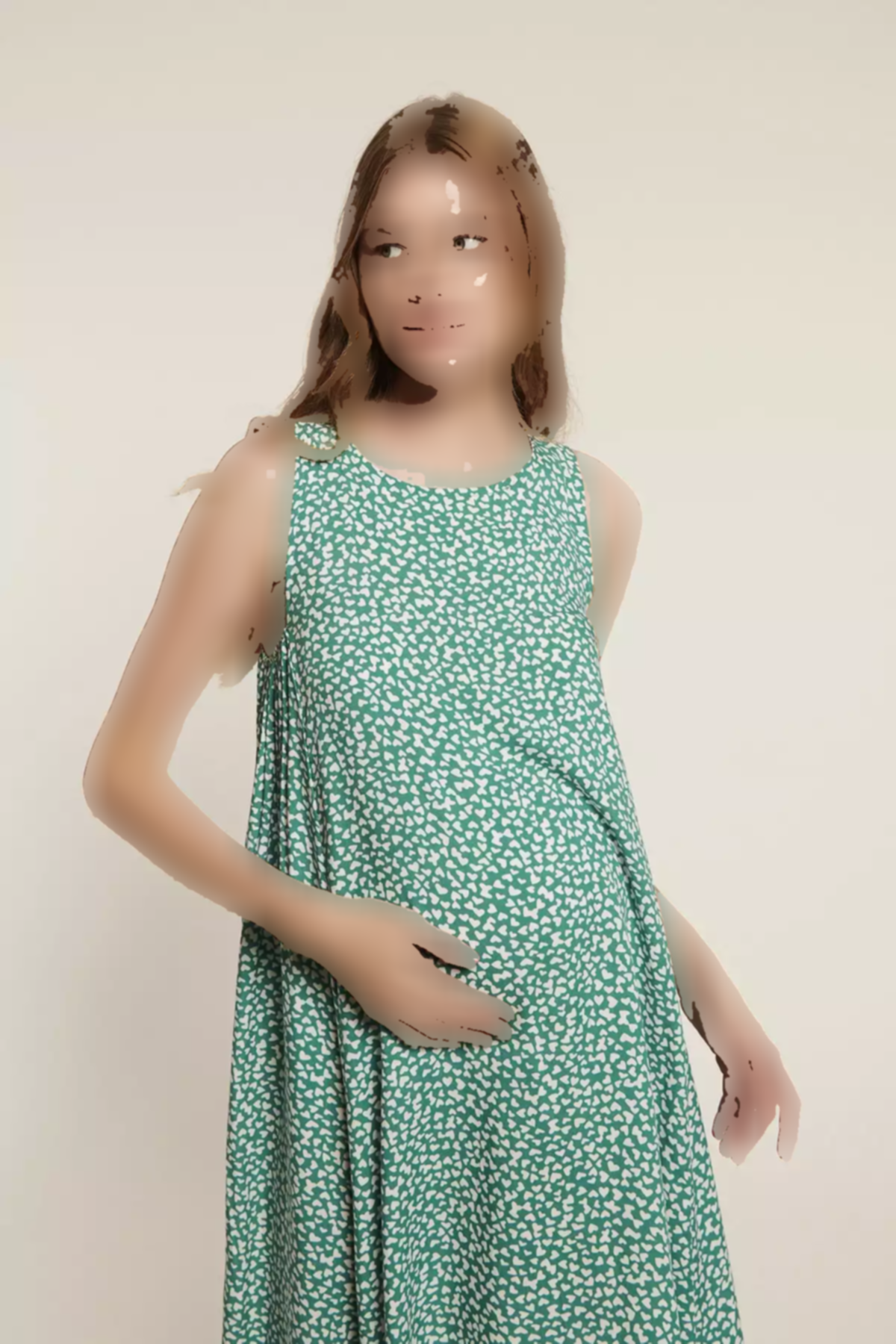 پیراهن سبز بارداری برند Lyn Mama کد 1753854127