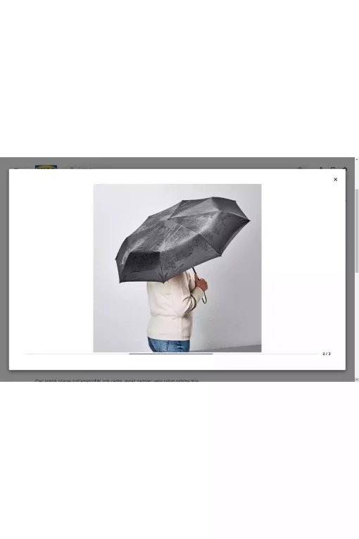 چتر ، تاشو سیاه کانال برند IKEA کد 1752600608