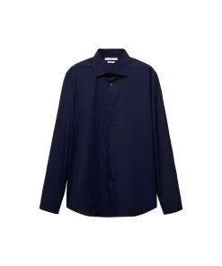 پیراهن سرمه ای مردانه برند MANGO کد 1751488329