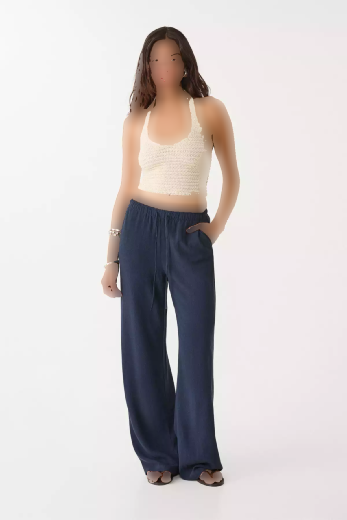 شلوار راحت ملافه برند Stradivarius کد 1753351884