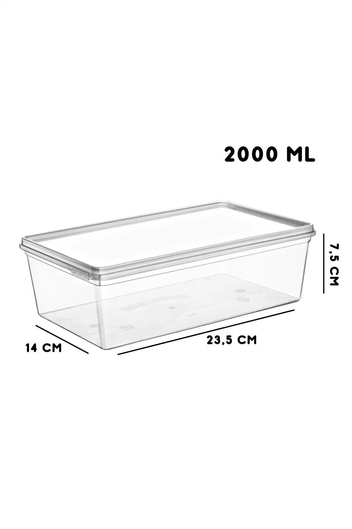 ظرف نگهداری 2lt دربدار 5عدد عمیق به فریزر برند Nandy Home کد 1753567933