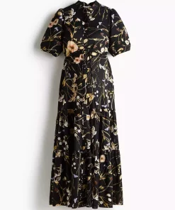 پیراهن طبقه دار پنبه ای برند H&M کد 1752537790