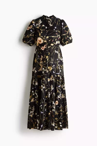 پیراهن طبقه دار پنبه ای برند H&M کد 1752537790