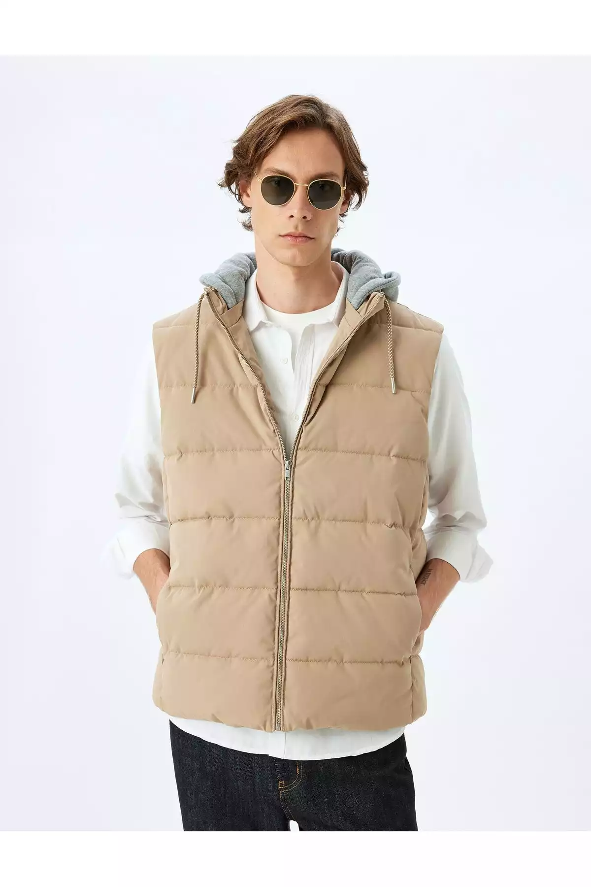 جلیقه اسلیم فیت پفدار زیپدار برند Koton کد 1753305726