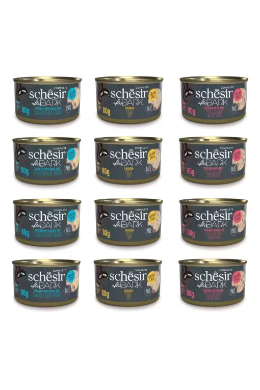 12عدد 80گرم گربه 30 x تیره برند Schesir کد 1753650790