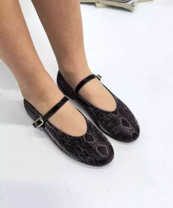 کفش عروسکی پوست ماری زنانه قهوه برند inizio کد 1753715528