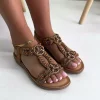 صندل نگین دار شتری زنانه برند inizio کد 1753716667