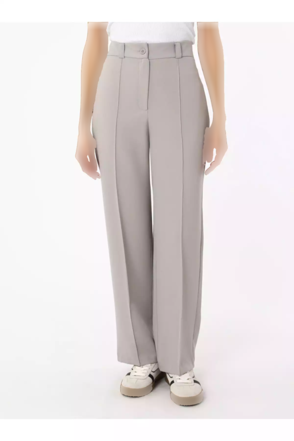 دور کمر بلند نرم دوخت قهوه ای سموری رفکا شلوار برند Refka کد 1753721467