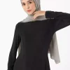 پیراهن پارچه یقه دار گرد رفکا مشکی برند Refka کد 1753361526