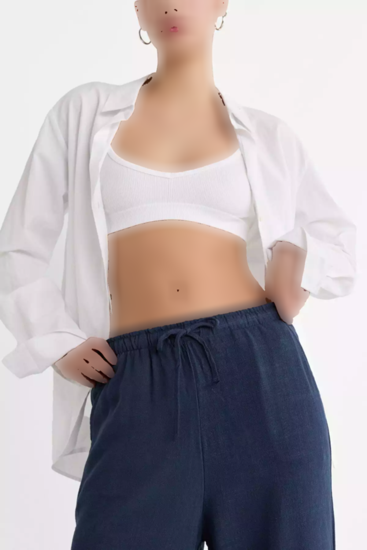 کتان شلوار راحت برند Stradivarius کد 1753357287