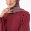 پیراهن برش گشاد طرحدار چیندار بنفش رفکا برند Refka کد 1753723331
