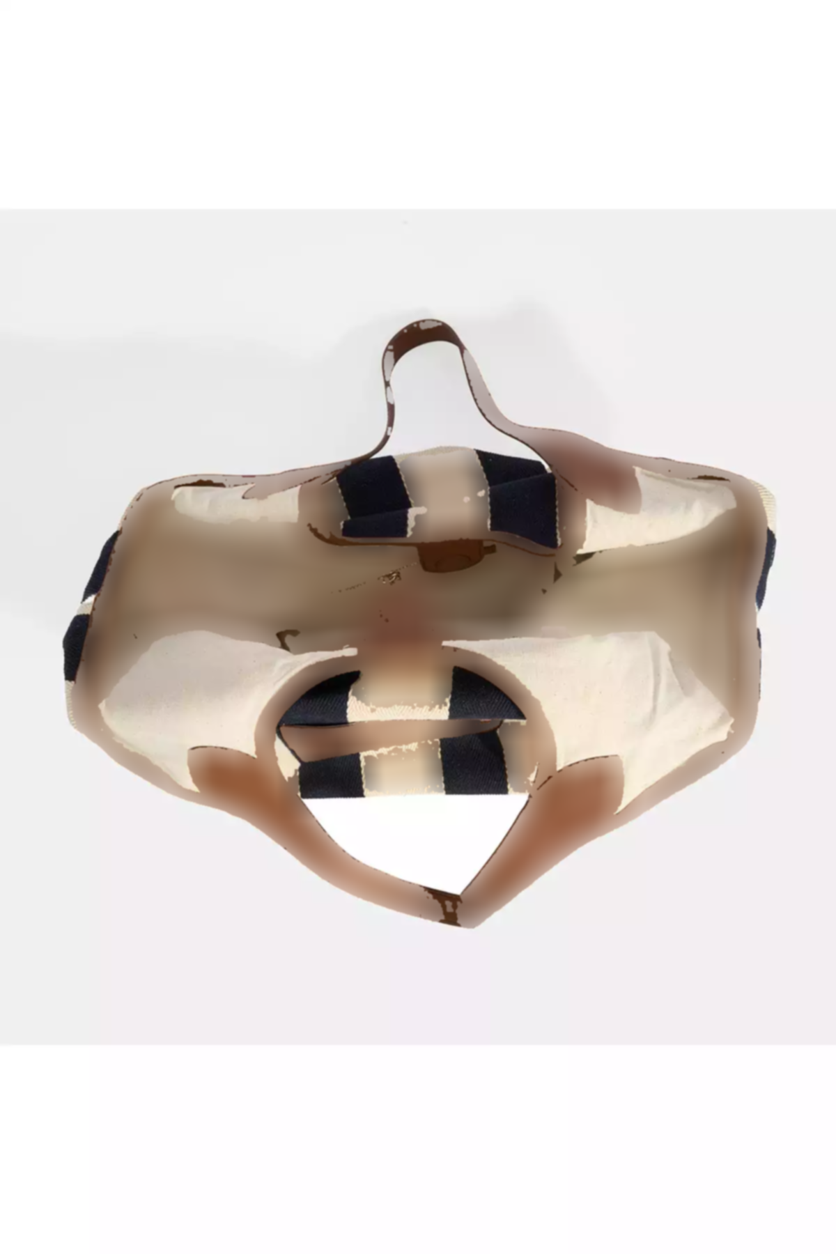 کیف دوشی پارچه راهراه لوگودار سرمه ای زنانه برند Desa کد 1753348343