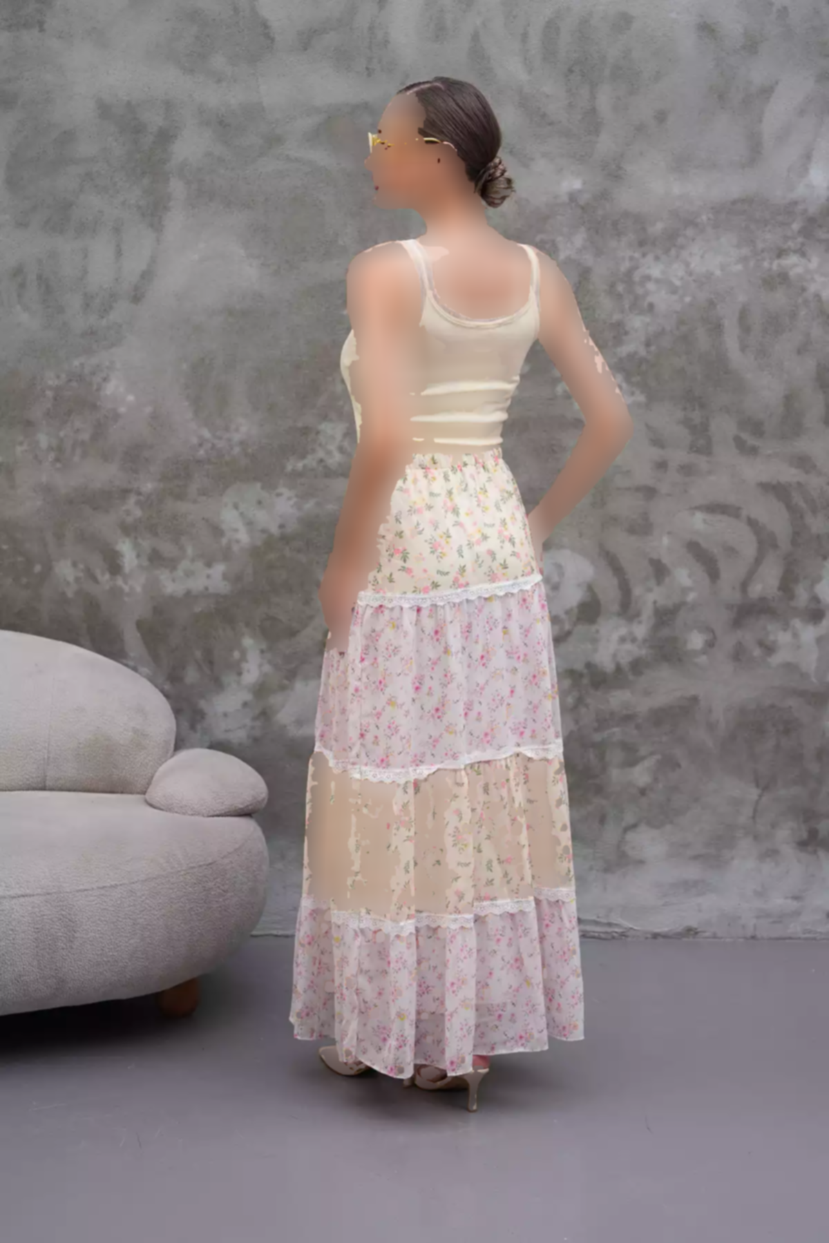 دامن توری طرح برند Marjinal کد 1753687282