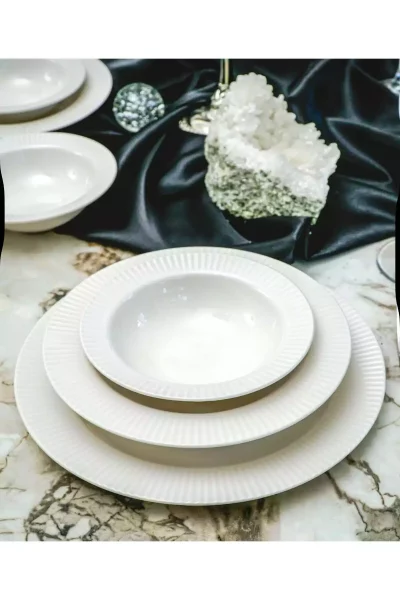 سرویس غذاخوری چینی 24تکه 6نفره برند decovien کد 1753907532