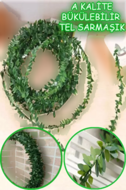 تاج گلدار مصنوعی برگ سیمی پیچک 7.50 لوله گاز طبیعی برند ALSHOP کد 1753579388