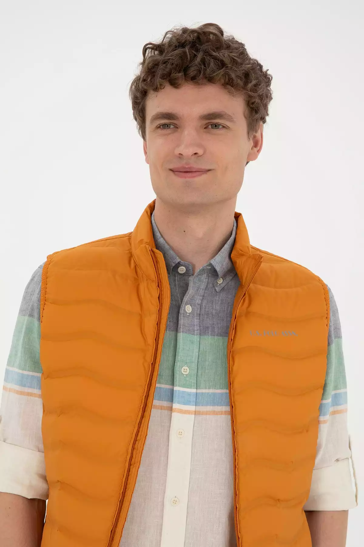 جلیقه آجری مردانه برند U.S. Polo Assn. کد 1753317678