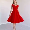 پیراهن کرپ والاندار دامن یقه هفت آستین کوتاه زنانه برند JANES کد 1753557069
