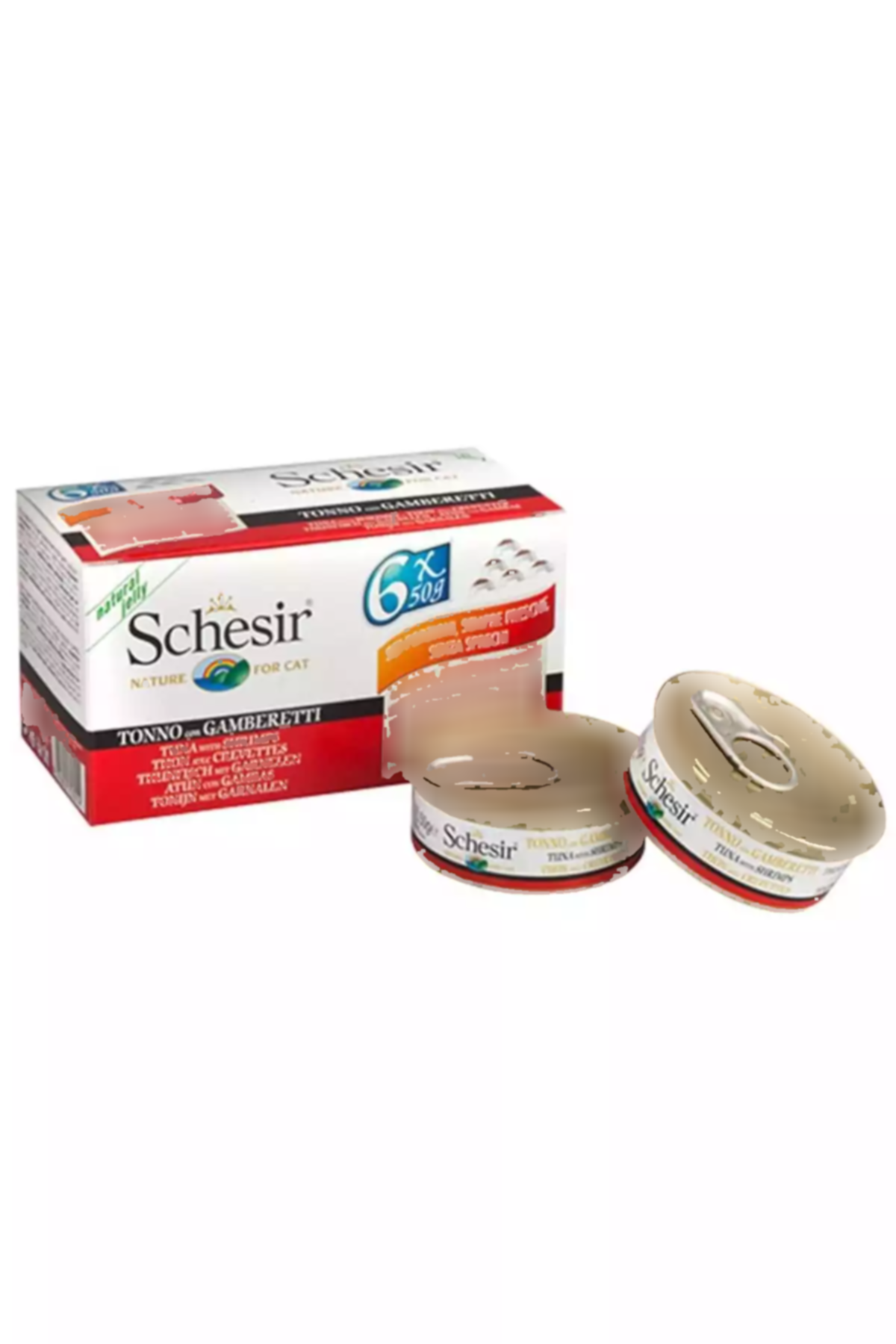 6عدد سن گربه میگو چند بسته برند Schesir کد 1753656070